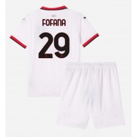 AC Milan Youssouf Fofana #29 Bortatröja Barn 2024-25 Kortärmad (+ Korta byxor)